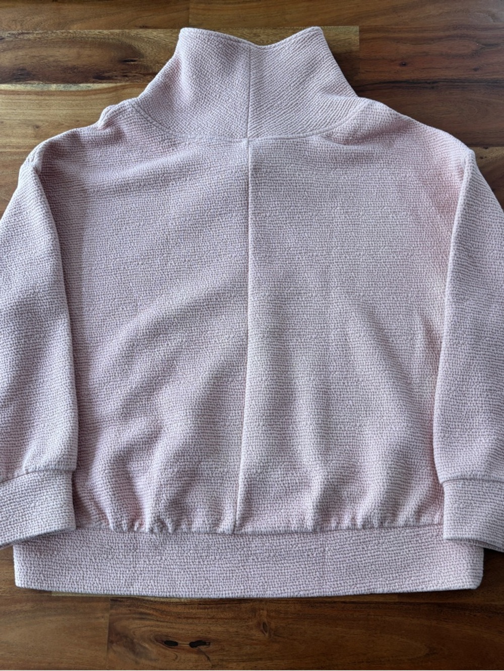 Calia Textured Half Zip Pullover - Pink - Large - Picture 2 of 6